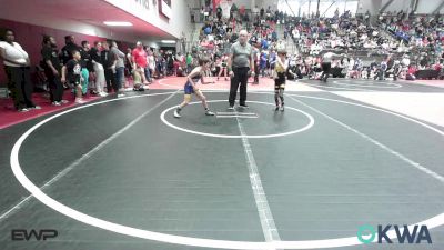 64 lbs Round Of 16 - Maverick Spencer, Keystone Kids Wrestling Club vs Luke Crain, Team Tulsa Wrestling Club