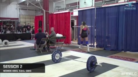 W Youth 58 Erin Amos Snatch 3 67 kgs