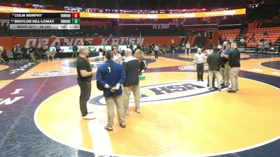 3A 285 lbs Cons. Round 2 - Braylon Hill-Lomax, Edwardsville (H.S.) vs Colin Murphy, Downers Grove (North)