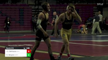 125 lbs Round Of 16 - Dayton DelViscio, Navy vs Ethan Berginc, Army West Point