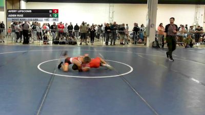 112 lbs Consi Of 16 #1 - Avery Lipscomb, GA vs Aiden Ruiz, FL