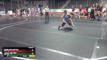 W 138 lbs Round 3 (4 Team) - Sage Eggleston, Utah vs Jenna Secord, Nebraska