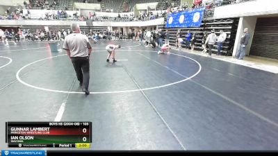 103 lbs Semifinal - Gunnar Lambert, Princeton Wrestling Club vs Ian Olson, Waconia