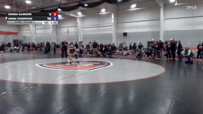 131 lbs Cons. Round 3 - Jenna Thompson, Trine vs Sienna Sanborn, Tiffin