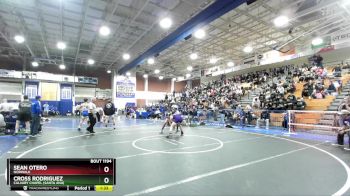 150 lbs Quarterfinal - Sean Otero, Norwalk vs Cross Rodriguez, Calvary Chapel (Santa Ana)