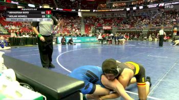 3A-144 lbs 5th Place Match - Nolan Howell, Clear Creek-Amana vs Sevastian Soto, Carlisle