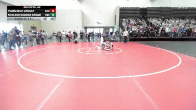 112 lbs Consi Of 8 #1 - Francesca Dasilva, Kearny vs Noelanii Guzman Caban, Fightin Irish Wrestling Club