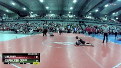 80 lbs Cons. Round 2 - Andrew `Zane` Pearce, Kirksville Wrestling Club-AA vs Luke Sisson, Richmond Youth Wrestling Club-AA