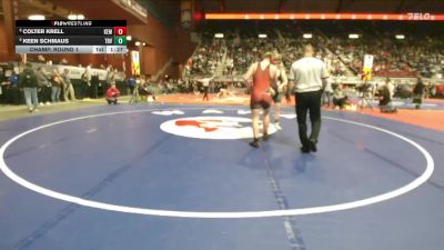 2A-215 lbs Champ. Round 1 - Keen Schmaus, Tongue River vs Colter Krell, Kemmerer