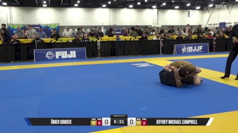 Ömer Simsek vs Jeffrey Michael Campbell 2025 World IBJJF Jiu-Jitsu No-Gi Championship