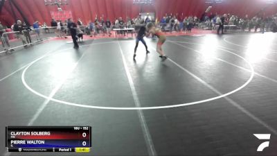 152 lbs Cons. Round 2 - Clayton Solberg, MN vs Pierre Walton, IL