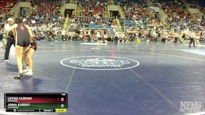 130 lbs Cons. Round 1 - Anna Karsky, Dickinson vs Leyna Ulroan, Bismarck