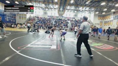 132 lbs Champ. Round 1 - Caden Cagiano, Cardinal Gibbons vs Jackson Coates, Columbia High School