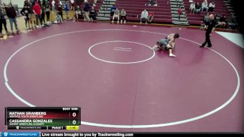138 lbs Round 2 - Nathan Granberg, Wayzata Youth Wrestling vs Cassandra Gonzales, Summit Wrestling Academy