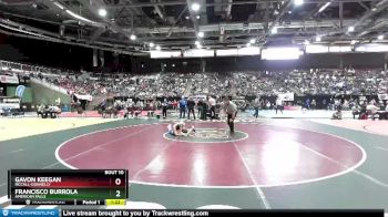 3A 106 lbs Champ. Round 1 - Gavon Keegan, McCall-Donnelly vs Francisco Burrola, American Falls