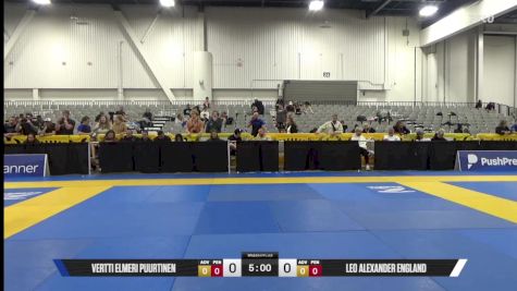 Leo Alexander England vs Vertti Elmeri Puurtinen 2025 World IBJJF Jiu-Jitsu No-Gi Championship