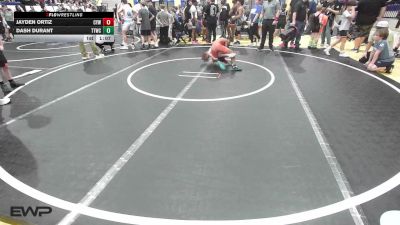 85 lbs Rr Rnd 2 - Jayden Ortiz, Coweta Tiger Wrestling vs Dash Durant, Team Tulsa Wrestling Club