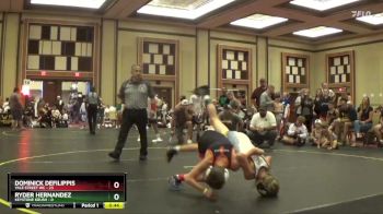 65 lbs Finals (8 Team) - RYDER HERNANDEZ, Keystone Krush vs Dominick Defilippis, Yale Street WC