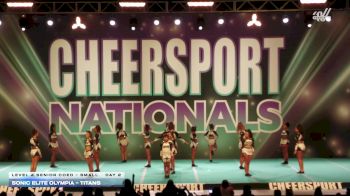 Sonic Elite Olympia - Titans [2026 L4 Senior Coed - Small Day 2] 2026 CHEERSPORT National All Star Cheerleading Championship
