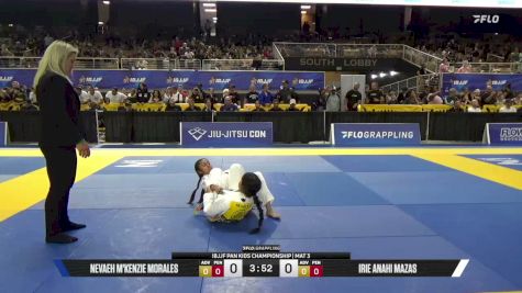 Nevaeh M'Kenzie Morales vs Irie Anahi Mazas 2026 Pan Kids Jiu-Jitsu IBJJF Championship