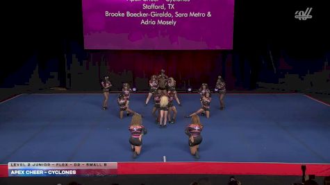 Apex Cheer - Cyclones [2026 L2 Junior - Flex - D2 - Small B] 2026 The D2 Summit