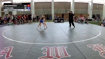 110 lbs Semis - Andi Stephensen, Utah vs Kyra Cobb, Idaho