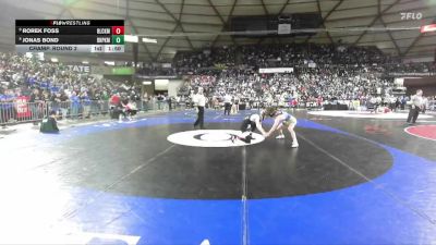 Boys 2A 120 lbs Champ. Round 2 - Rorek Foss, Black Hills vs Jonas Bond, Deer Park