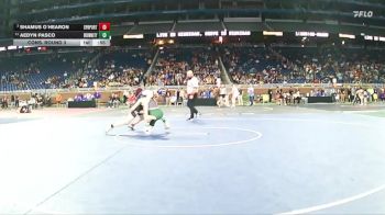 D4-120 lbs Cons. Round 3 - Aedyn Pasco, Brown City vs Shamus O`Hearon, Springport