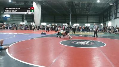 120 lbs Champ. Round 1 - Caedmon Stoyles, Charleston vs Thomas Egley, Great Bridge Wrestling Club