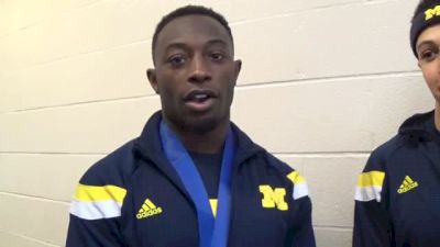 Former Umich football player wins 60m title