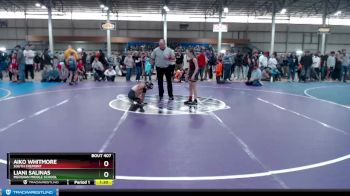 75 lbs Quarterfinal - Liani Salinas, Meridian Middle School vs Aiko Whitmore, South Fremont