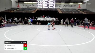 70-80 lbs Rr Rnd 4 - Sawyer Mitchell, Georgia vs Madelyn Rodriguez, Level Up Wrestling Center