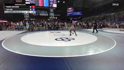 140 lbs Champ. Rd Of 16 - Kiara Richard, NY vs Lily Oh, VA