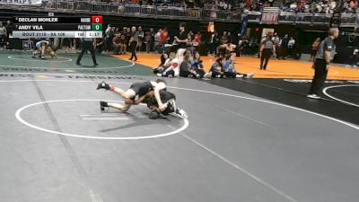 6A 106 lbs Quarterfinal - Andy Vila, Katy Paetow vs Declan Mohler, Austin Vandegrift