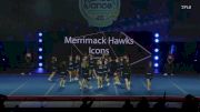 New England - Merrimack Hawks Icons [2024 Granite State Pop Warner Show Cheer 2 Varsity Medium Monday] 2024 Pop Warner National Cheer & Dance Championship