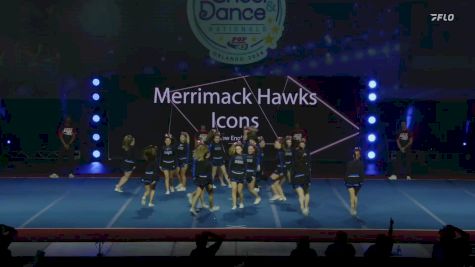 New England - Merrimack Hawks Icons [2024 Granite State Pop Warner Show Cheer 2 Varsity Medium Monday] 2024 Pop Warner National Cheer & Dance Championship