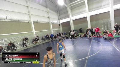 97 lbs Round 2 (4 Team) - Mercer Hamilton, Mat Demons vs Jacob Gambito, Salem Elite Wrestling