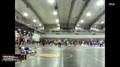 150 lbs Quarterfinal - Cayden Polletta, Grain Valley Youth Wrestling Club vs Jadyn Malkmus, Harrisonville Youth Wrestling Club