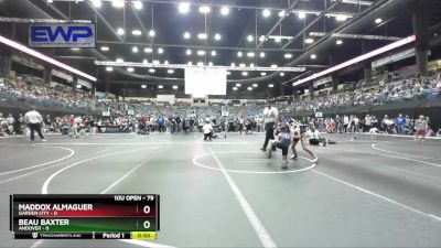 79 lbs Quarterfinal - Maddox Almaguer, Garden City vs Beau Baxter, Andover