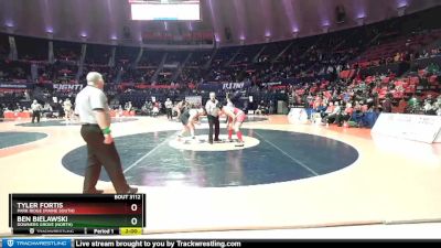 3A 285 lbs Champ. Round 1 - Tyler Fortis, Park Ridge (Maine South) vs Ben Bielawski, Downers Grove (North)