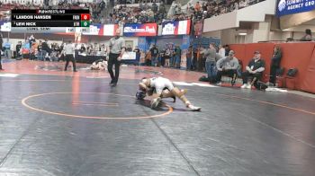 A - 110 lbs Cons. Semi - Landon Hansen, Frenchtown vs Levi Nick, Libby / Troy