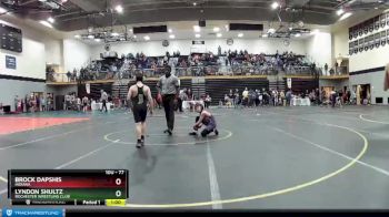 77 lbs Champ. Round 1 - Lyndon Shultz, Rochester Wrestling Club vs Brock Dapshis, Indiana