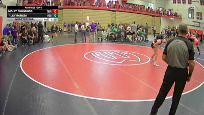 125 lbs Quarterfinal - Lily Robles, Peninsula vs Molly Cummings, Thurston