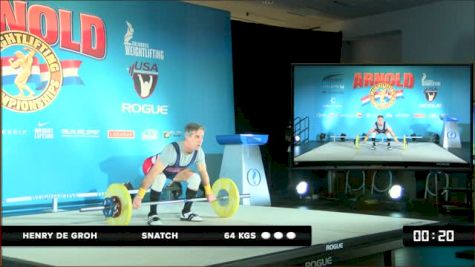 Masters Henry De Groh Snatch 64 kgs
