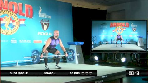 Masters Dude Poole Snatch 65 kgs