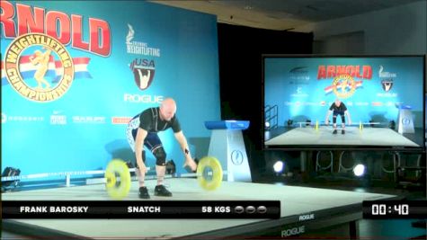 Frank Barosky Snatch 3 58 kgs