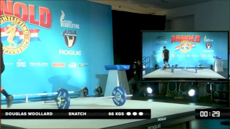 Masters Douglas Woollard Snatch 66 kgs