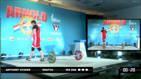 Anthony Stokes Snatch 100 kgs