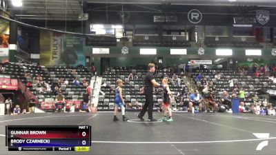 56 lbs 5th Place Match - Gunnar Brown, IA vs Brody Czarnecki, IL