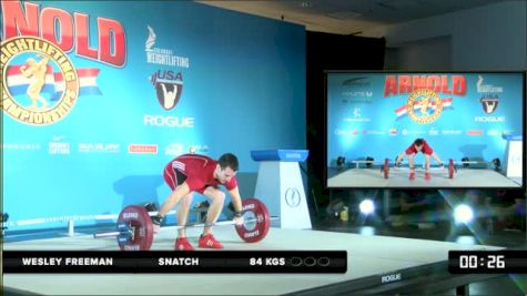 Wesley Freeman Snatch 84 kgs